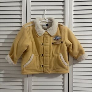 Kids Yellow Sherpa-Lined Jacket